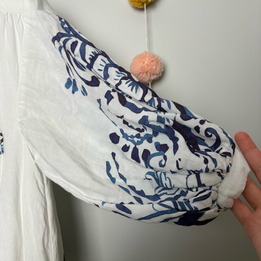 Anthropologie Maeve The Irene Linen Shirt Maxi Dress - Picture 5 of 14